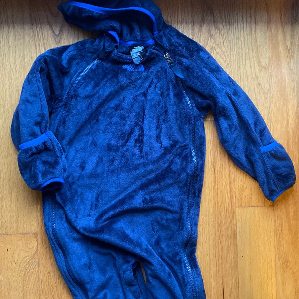 North Face hooded snowsuit fleece